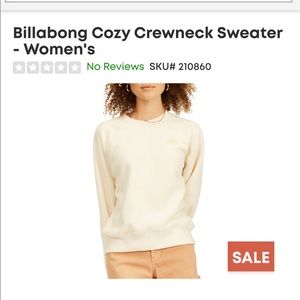 Cozy Billabong sweater… brand new